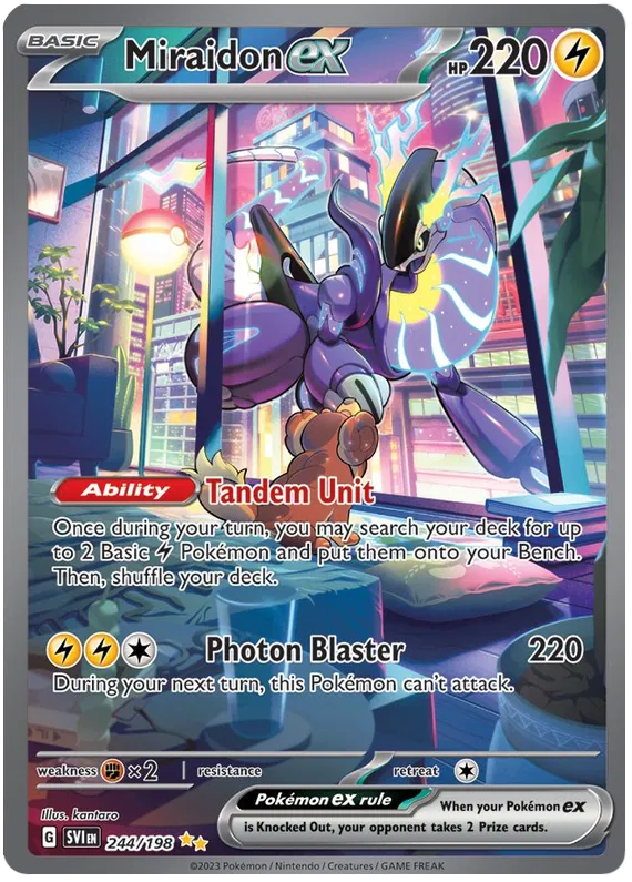 Miraidon ex 244/198 Scarlet & Violet Base Set