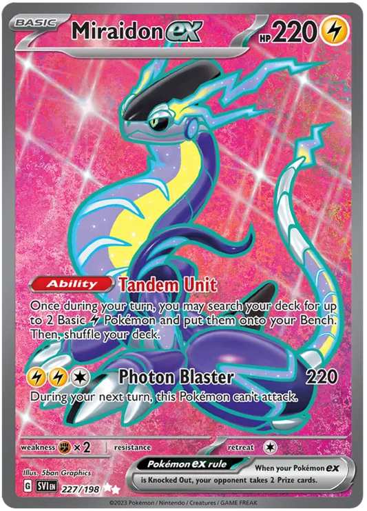 Miraidon ex 227/198 Scarlet & Violet Base Set