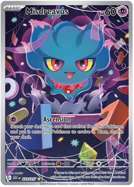 Misdreavus 233/217 Ascended Heroes