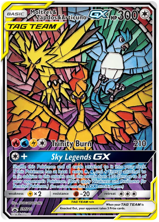 Moltres & Zapdos & Articuno GX SM210 Sun & Moon Promos