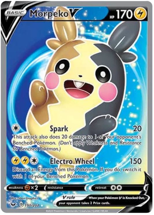 Morpeko V 190/202 Sword & Shield Base Set