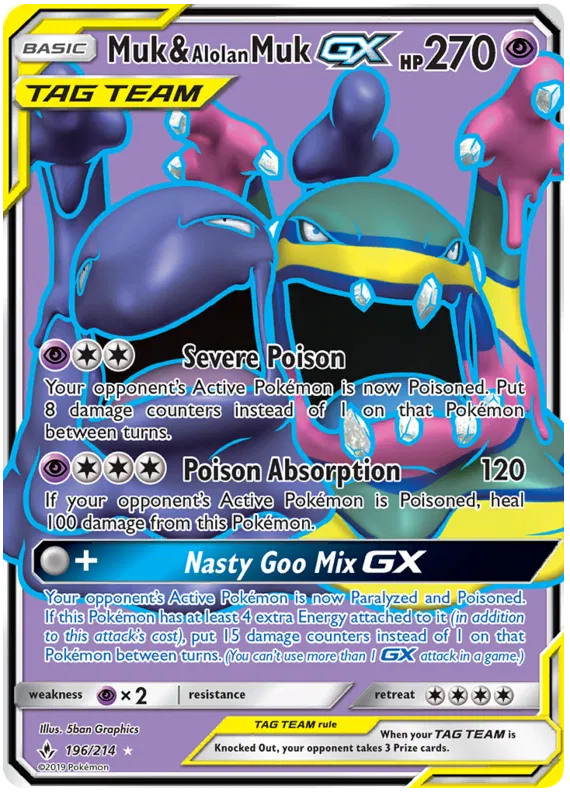 Muk & Alolan Muk GX 196/214 Unbroken Bonds