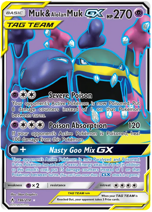 Muk & Alolan Muk GX 196/214 Unbroken Bonds