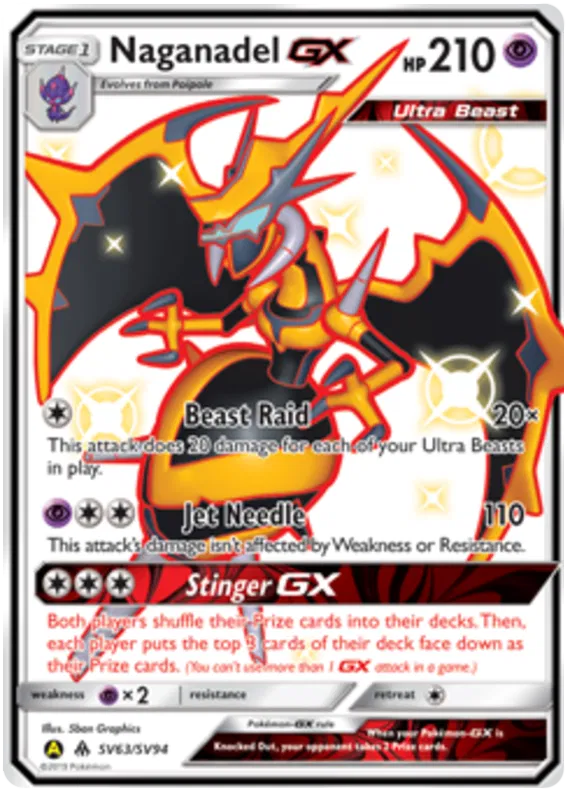 Naganadel GX SV63/SV94 Hidden Fates