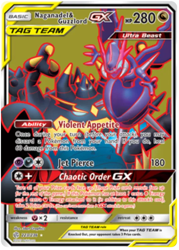 Naganadel & Guzzlord GX 223/236 Cosmic Eclipse
