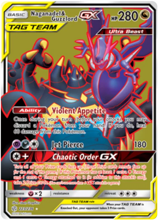 Naganadel & Guzzlord GX 223/236 Cosmic Eclipse