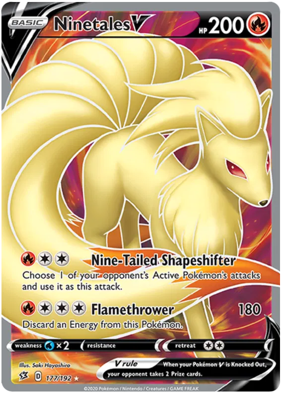 Ninetales V 177/192 Sword & Shield Rebel Clash