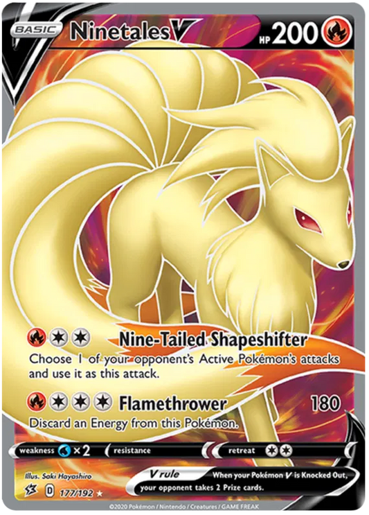 Ninetales V 177/192 Sword & Shield Rebel Clash