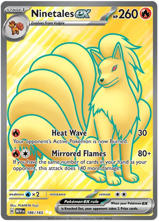 Ninetales ex 186/165 Scarlet & Violet 151