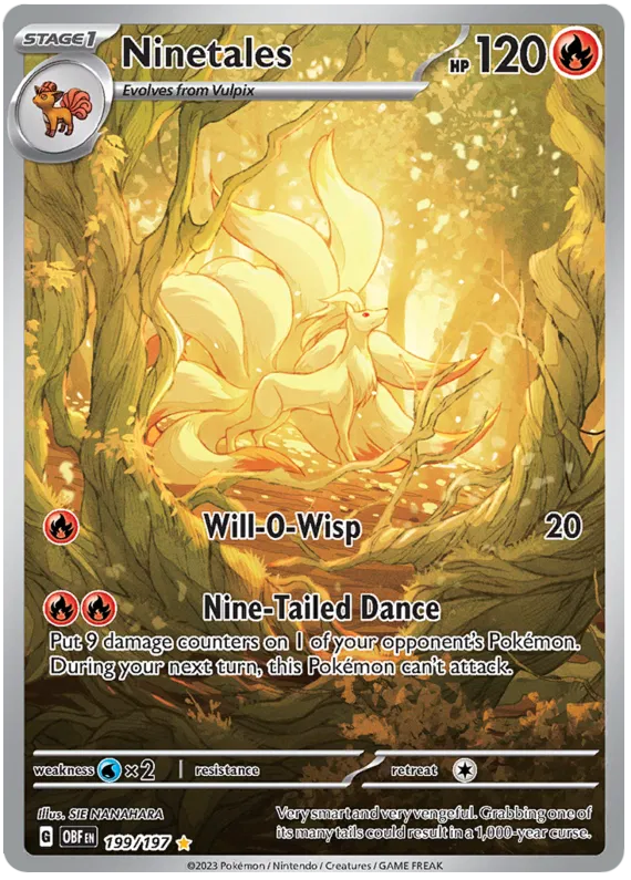 Ninetales 199/197 Obsidian Flames