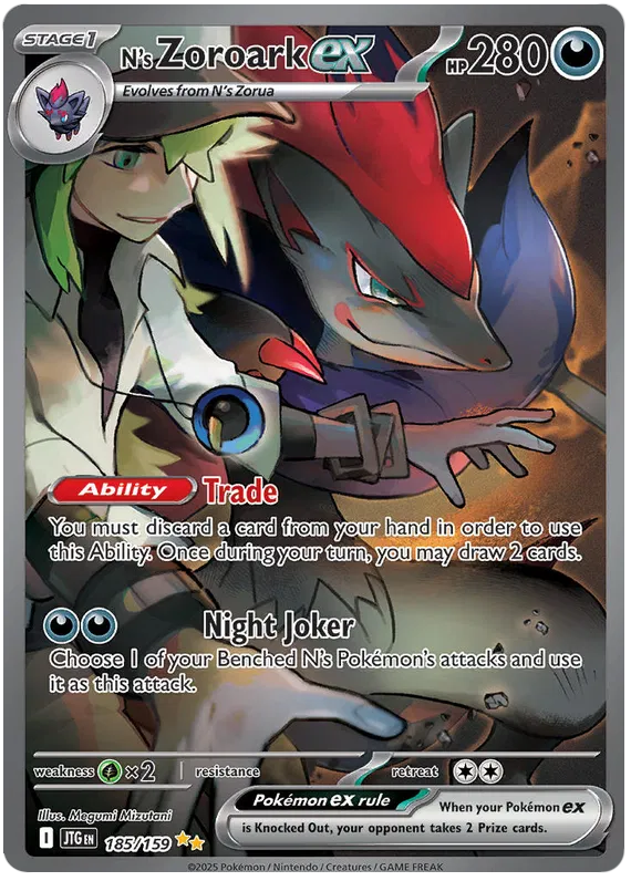 N's Zoroark ex 185/159 Journey Together