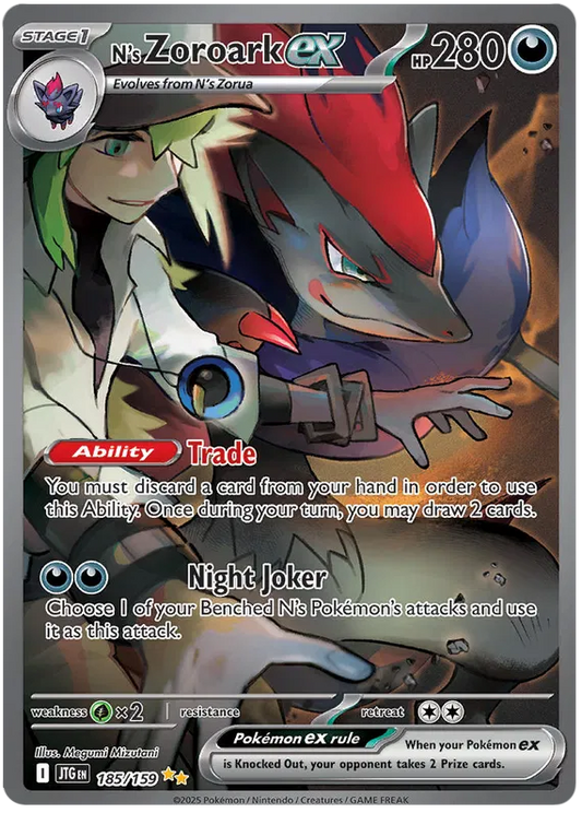 N's Zoroark ex 185/159 Journey Together