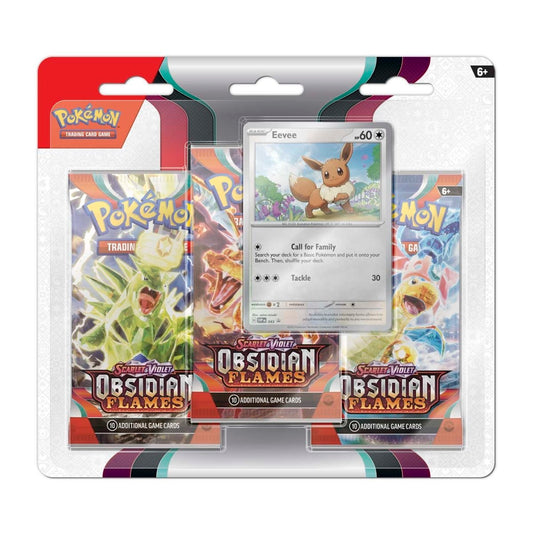 Obsidian Flames 3-pack Blister Eevee