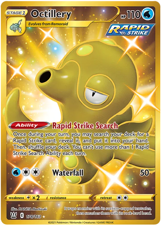 Octillery 178/163 Sword & Shield Battle Styles