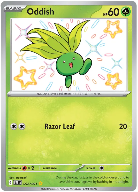 Oddish 092/091 Paldean Fates