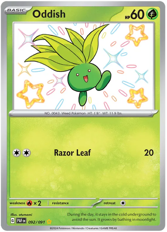 Oddish 092/091 Paldean Fates