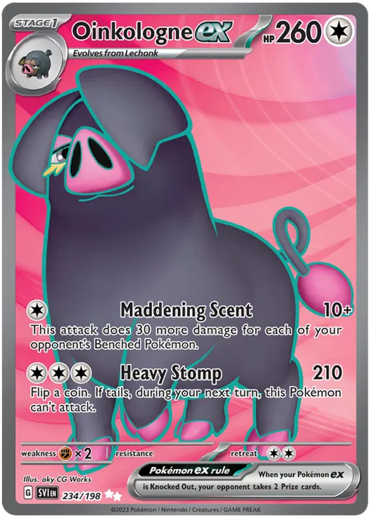 Oinkologne ex 234/198 Scarlet & Violet Base Set