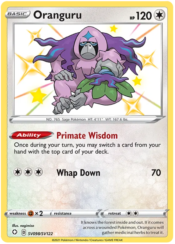 Oranguru SV098/SV122 Sword & Shield Shining Fates