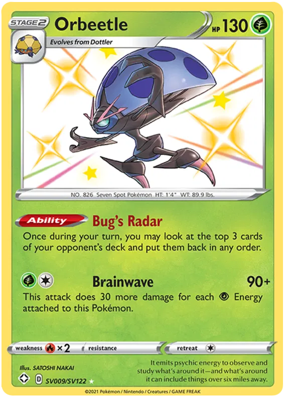 Orbeetle SV009/SV122 Shining Fates