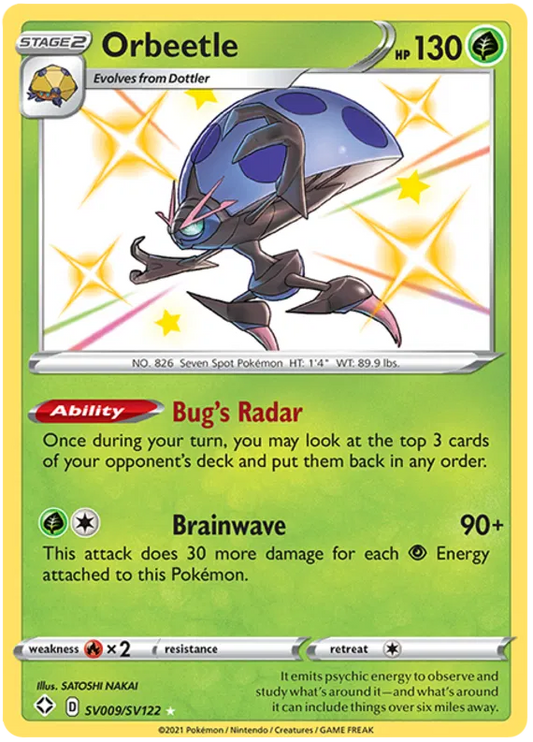 Orbeetle SV009/SV122 Shining Fates