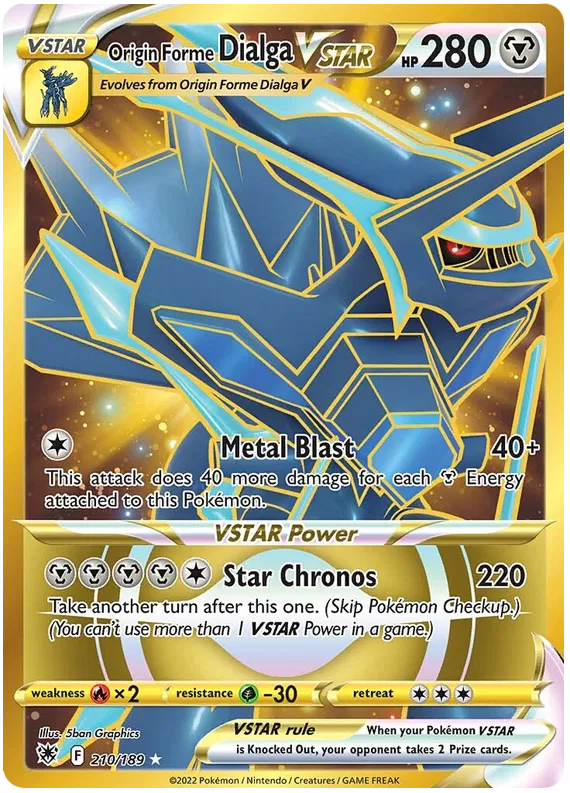 Orgin Forme Dialga VSTAR 210/189 Astral Radiance