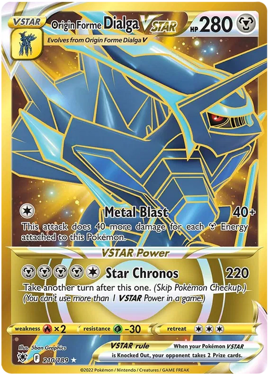 Orgin Forme Dialga VSTAR 210/189 Astral Radiance