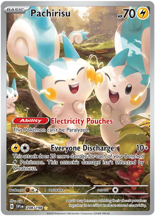 Pachirisu 208/198 Scarlet  Violet Base Set