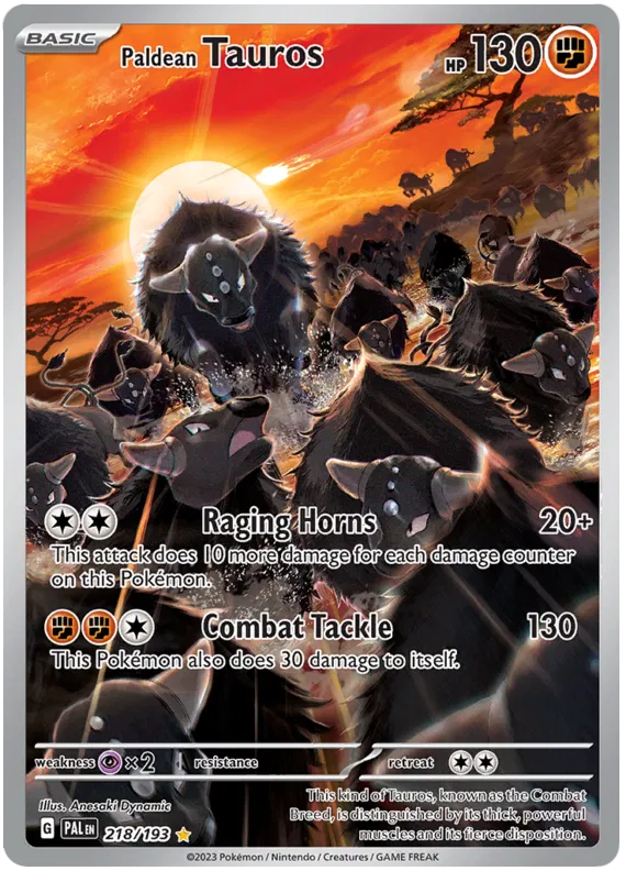 Paldean Tauros 218/193 Paldea Evolved