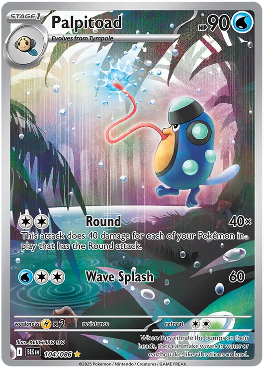 Palpitoad 104/086 Black Bolt