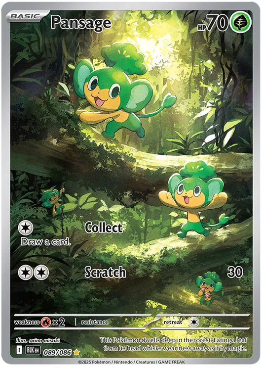Pansage 089/086 Black Bolt