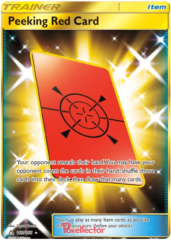Peeking Red Card 169/156 Ultra Prism