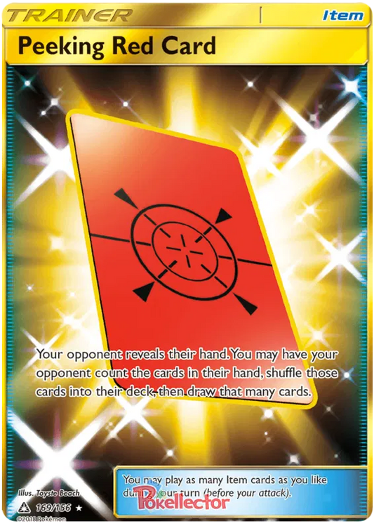 Peeking Red Card 169/156 Ultra Prism
