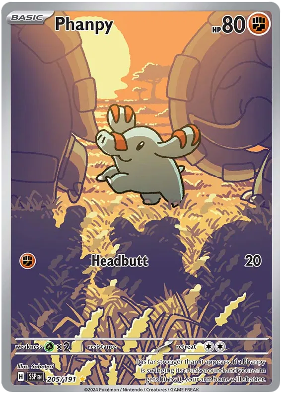Phanpy 205/191 Surging Sparks
