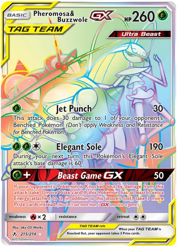 Pheromosa & Buzzwole GX 215/214 Unbroken Bonds