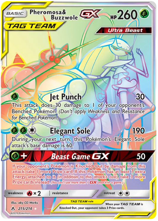 Pheromosa & Buzzwole GX 215/214 Unbroken Bonds