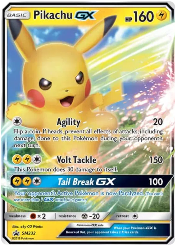 Pikachu GX SM232 Sun & Moon Promos