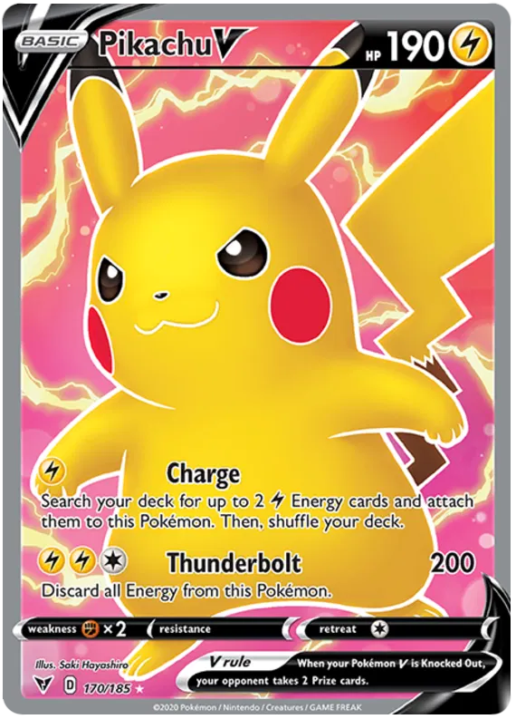 Pikachu V 170/185 Vivid Voltage