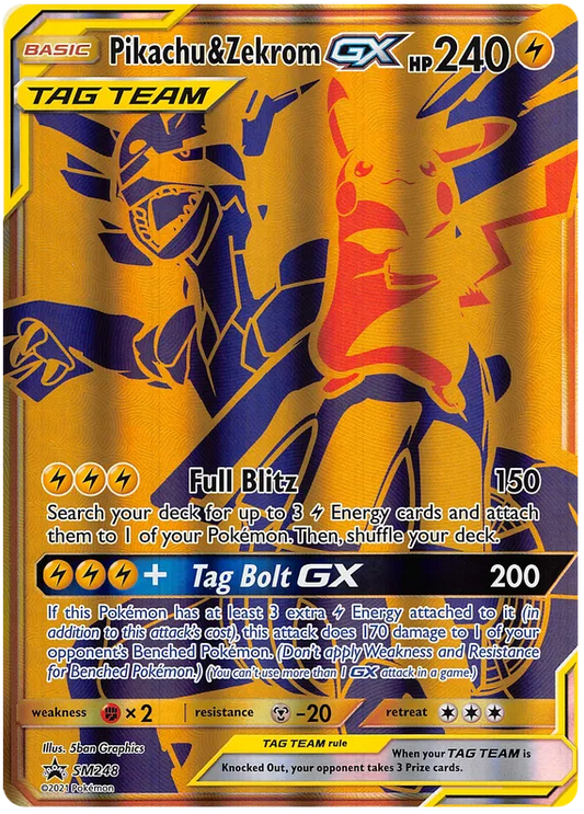 Pikachu & Zekrom GX SM248 Sun & Moon Promos