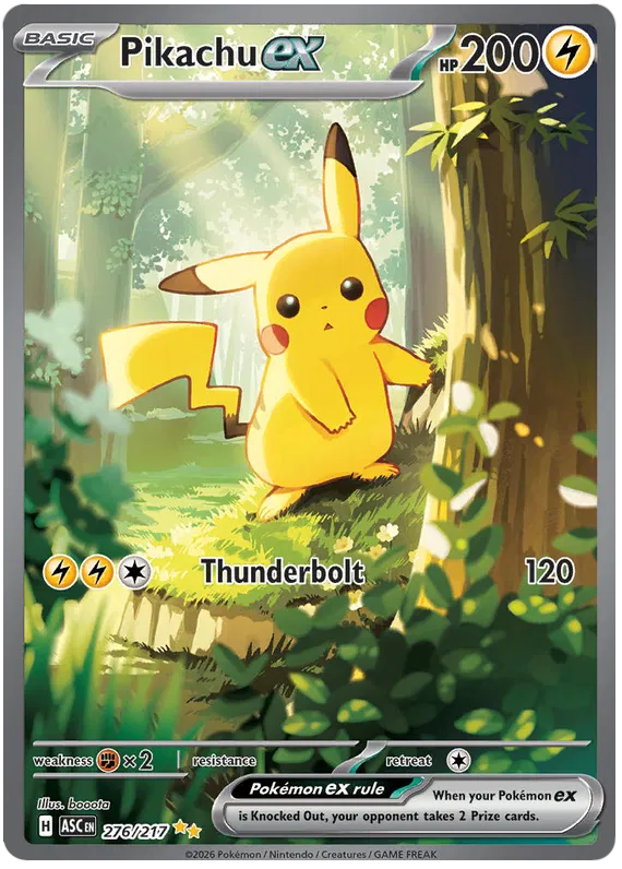 Pikachu ex 276/217 Ascended Heroes