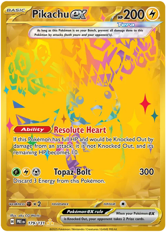 Pikachu ex 179/131 Prismatic Evolutions