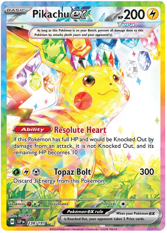 Pikachu ex 238/191 Surging Sparks