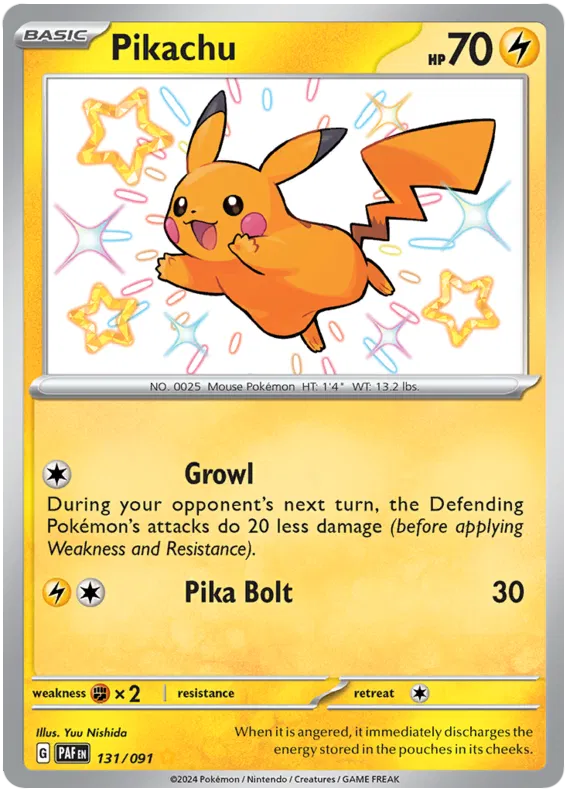 Pikachu 131/091 Paldean Fates