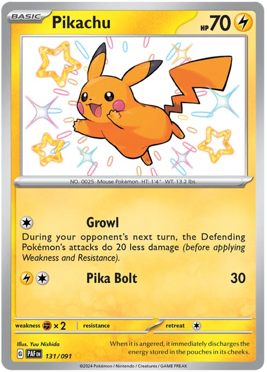 Pikachu 131/091 Paldean Fates