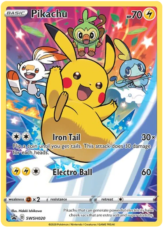 Pikachu SWSH020 Sword & Shield Promo
