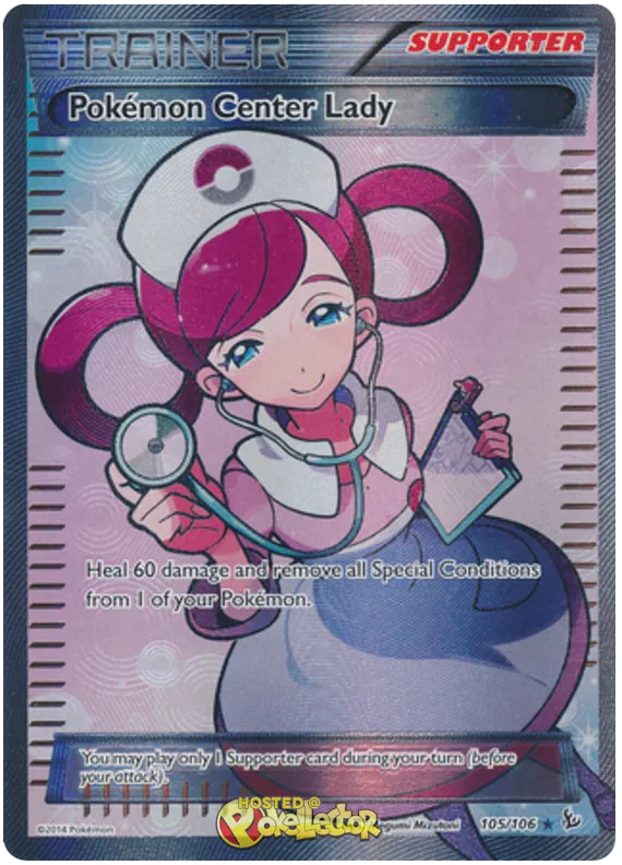 Pokemon Center Lady 105/106 Flashfire
