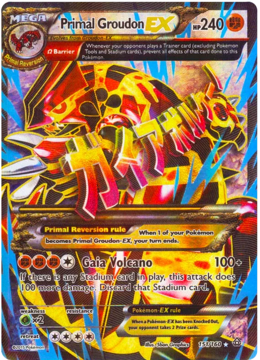 Primal Groudon EX 151/160 Primal Clash