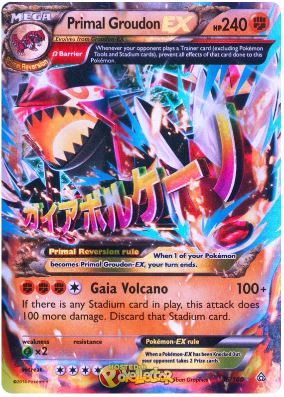 Primal Groudon EX 86/160 Primal Clash