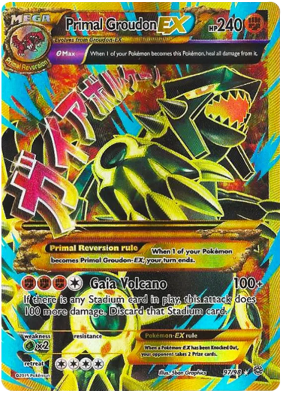 Primal Groudon EX 97/98 Ancient Origins