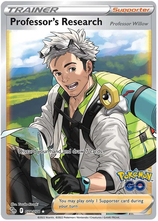 Professor's Research 078/078 Pokemon Go