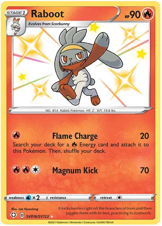 Raboot SV016/SV122 Shining Fates